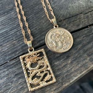 3 for $15 - Fun Pair of Dragon Necklaces!